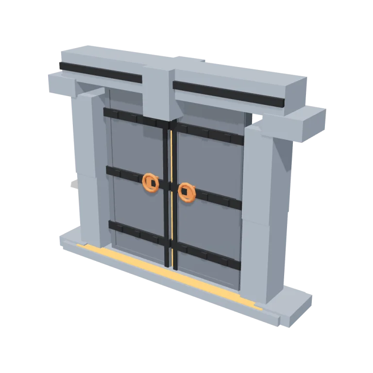 Stone doors — free 3D model