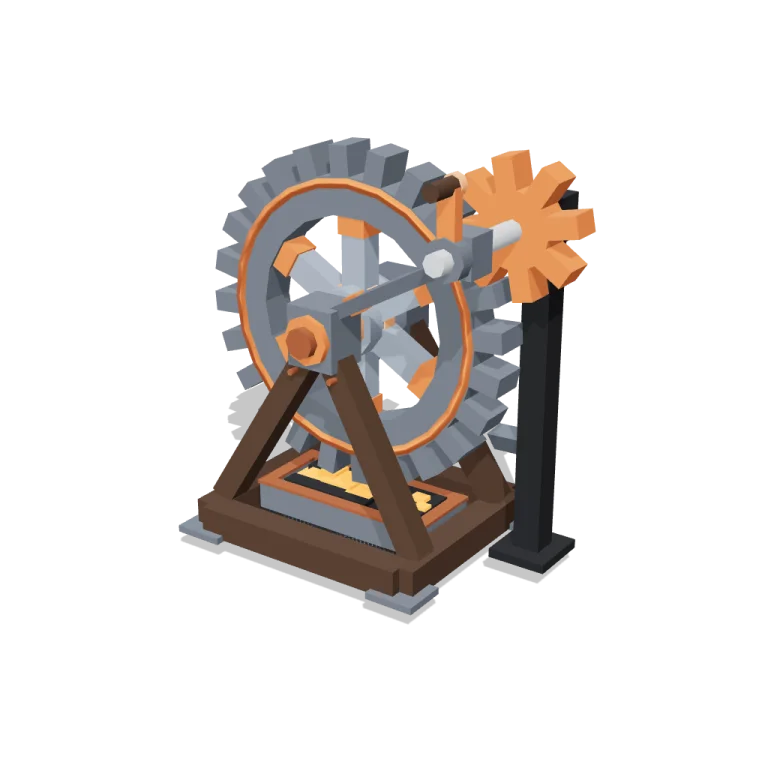 Turning gear wheel — free 3D model