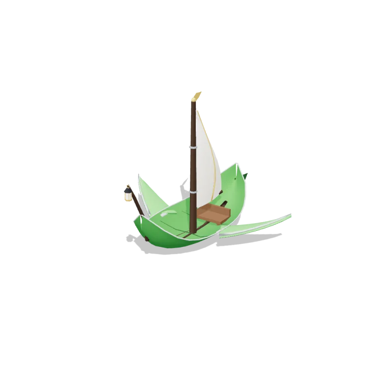 Gliding leaf boat — free 3D model