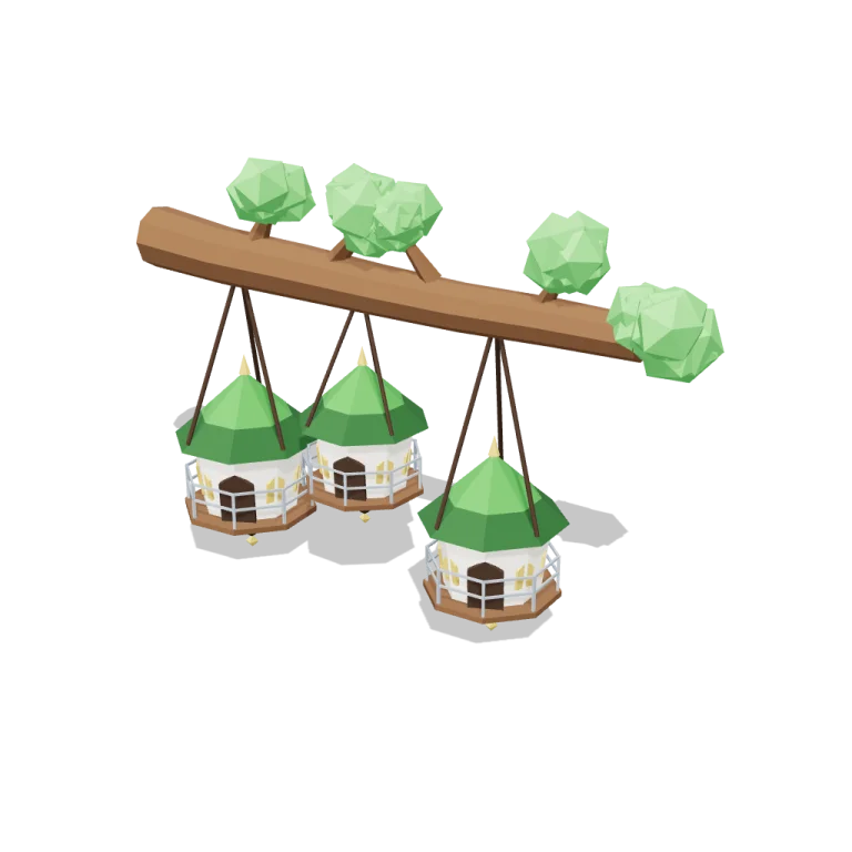 Hanging houses — free 3D model