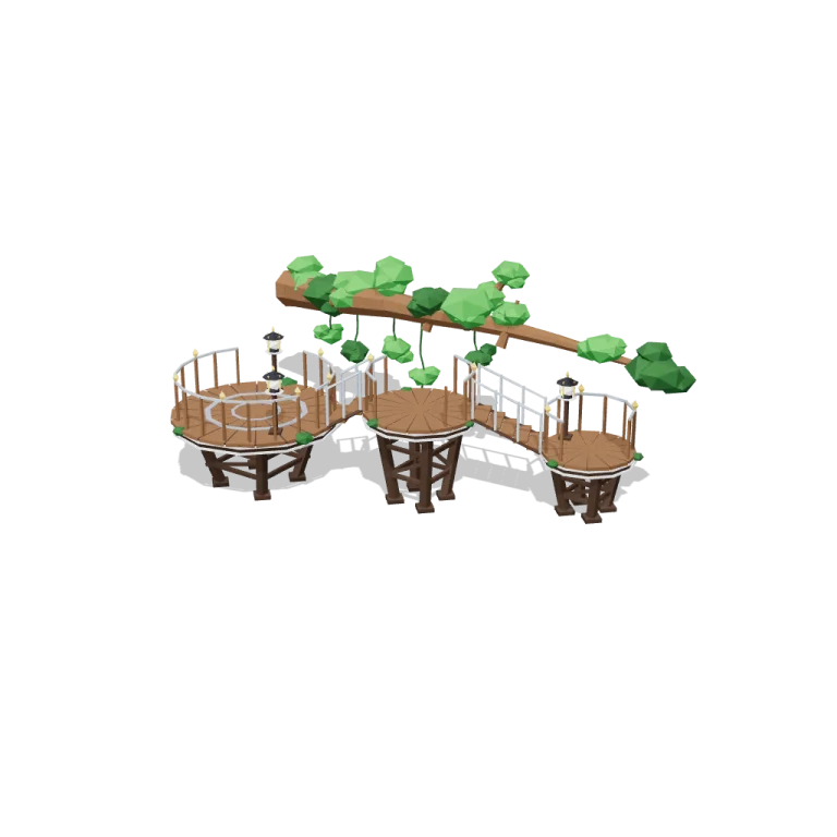 Round platforms — free 3D model