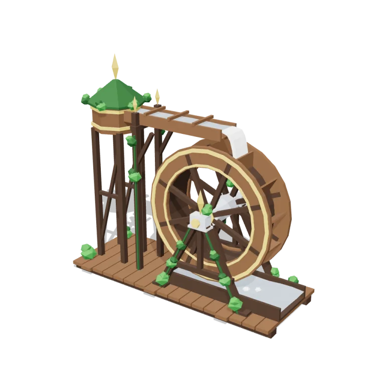 Waterwheel — free 3D model