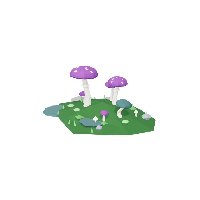 Mushroom clusters — free 3D model
