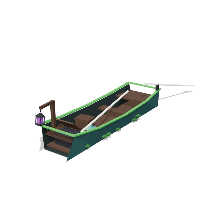 Punt boat — free 3D model