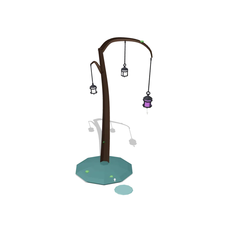 Swaying lanterns — free 3D model