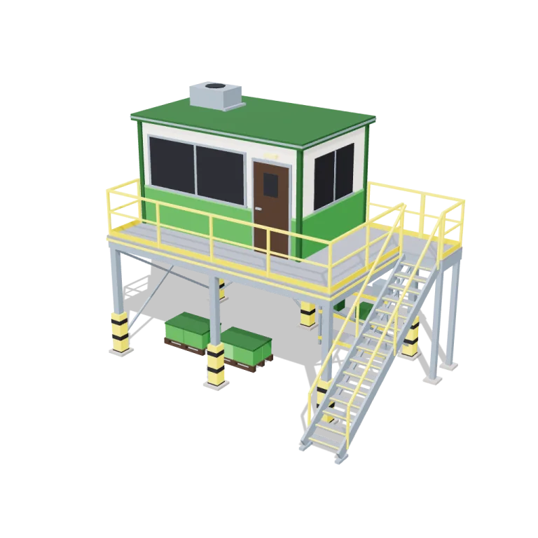 Mezzanine office — free 3D model