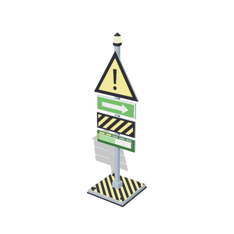 Safety signs — free 3D model