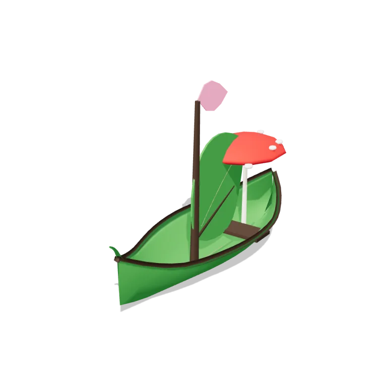 Leaf boat — free 3D model