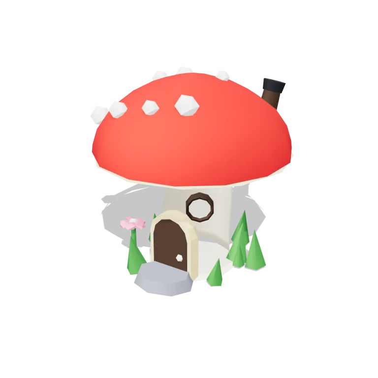 Mushroom houses Size 1 — free 3D model
