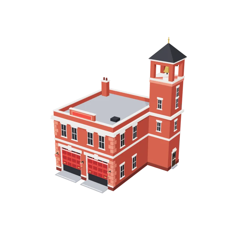Station house — free 3D model