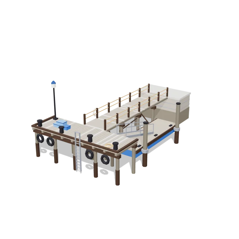Jetties — free 3D model