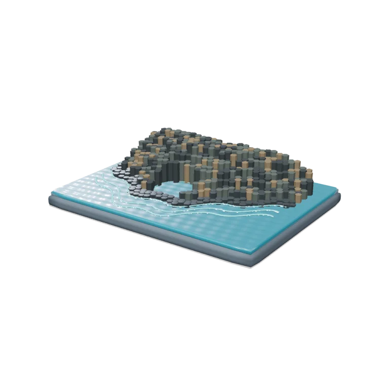 Gành Đá Đĩa, Phú Yên — free 3D model