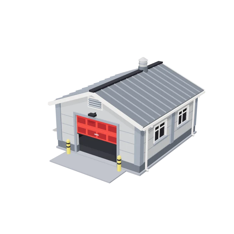 Garage shell — free 3D model