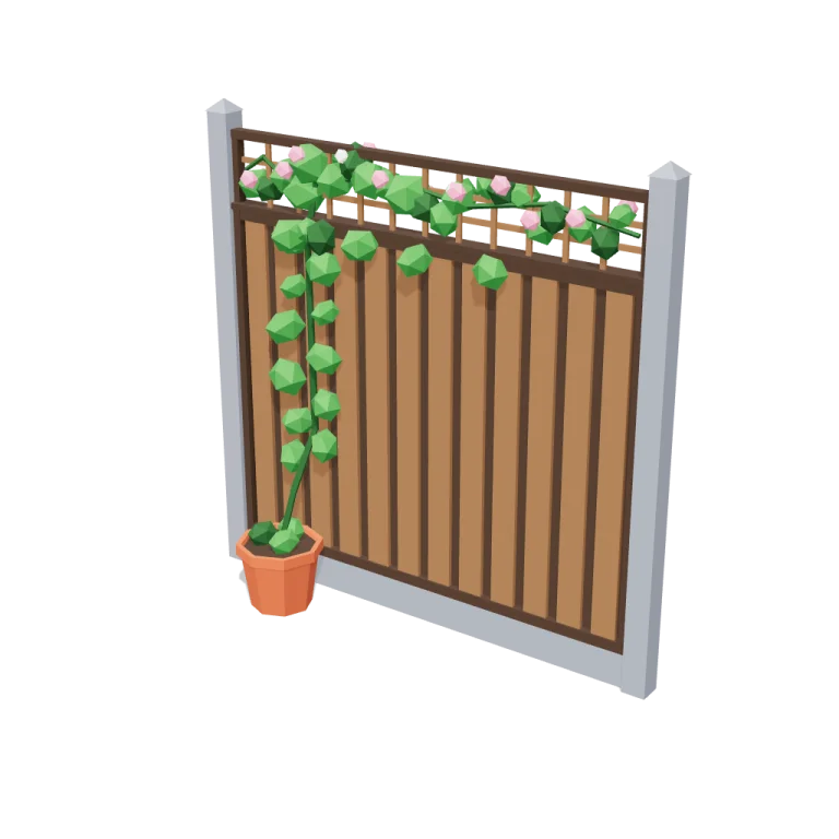 Fence panels — free 3D model