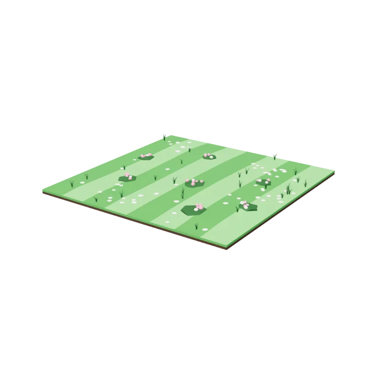 Lawn tiles — free 3D model