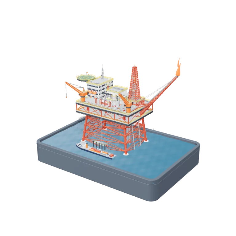 Giàn khoan Bạch Hổ, Bà Rịa – Vũng Tàu — free 3D model