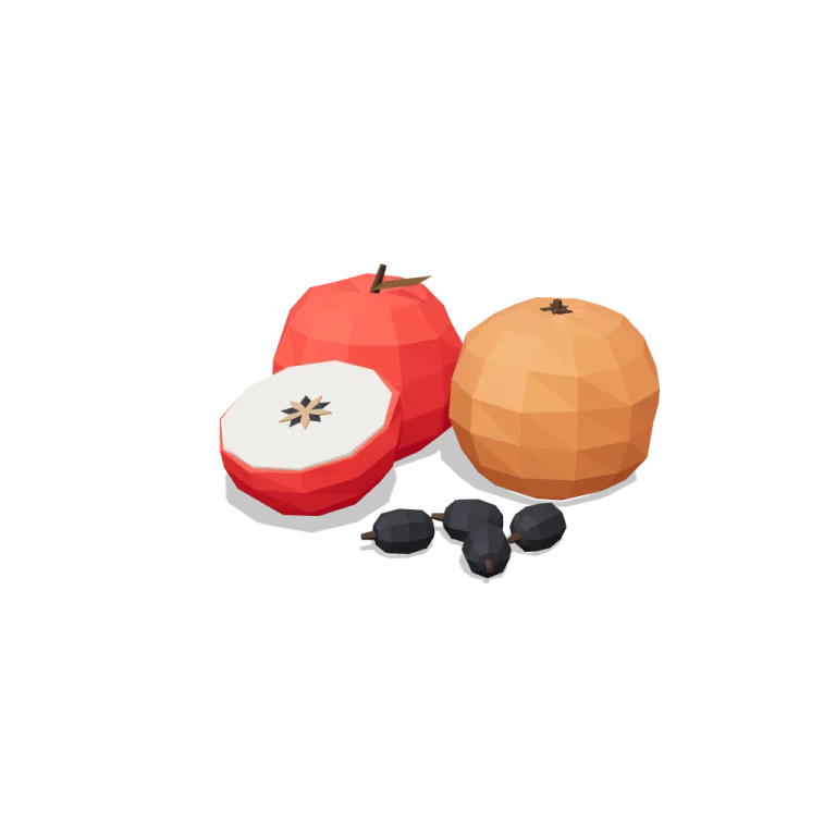 Fruit boulders — free 3D model