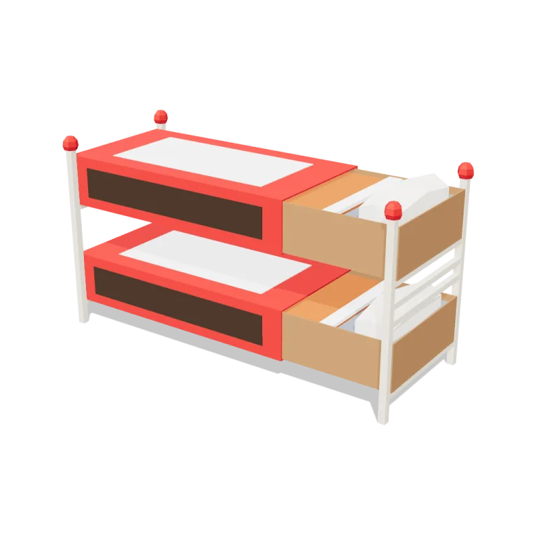 Matchbox beds — free 3D model