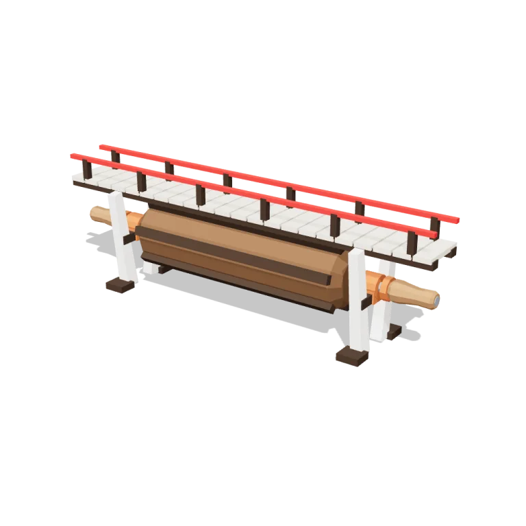 Rolling pin bridge — free 3D model