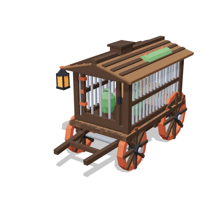 Cage wagon — free 3D model