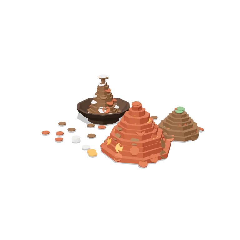Coin heaps — free 3D model