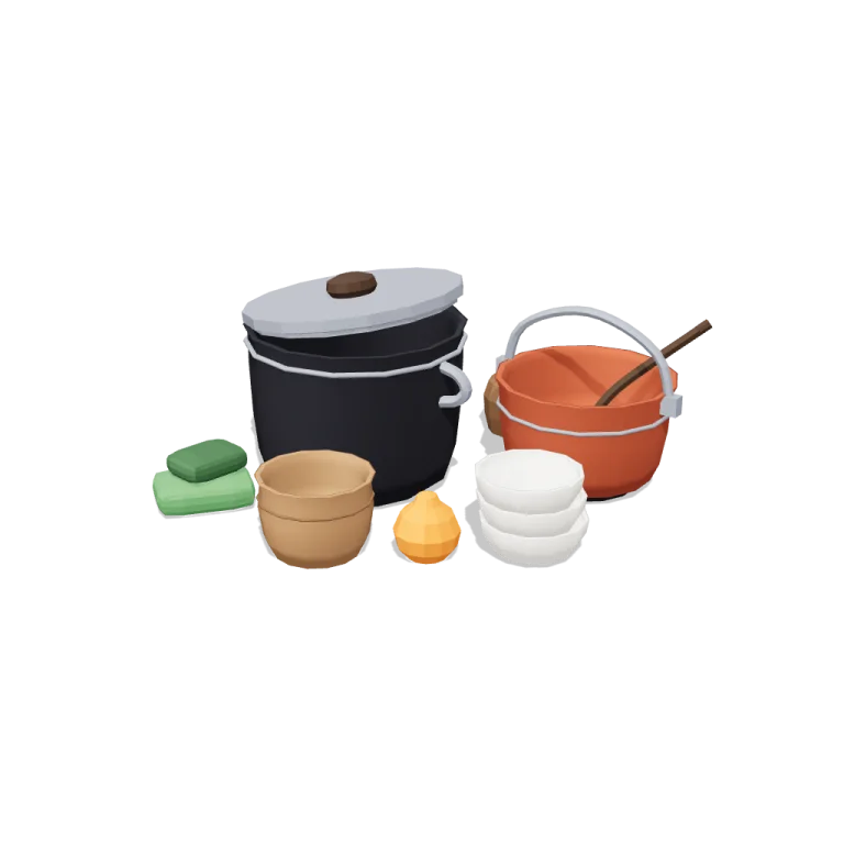 Cooking pots — free 3D model