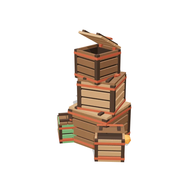 Crates — free 3D model