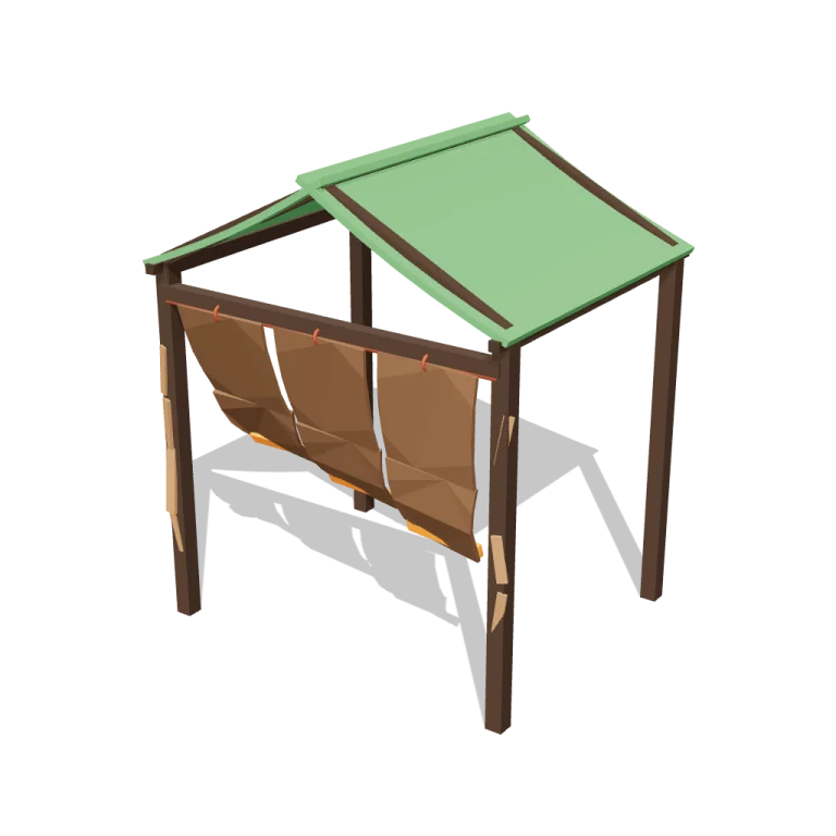 Flapping tent flaps — free 3D model