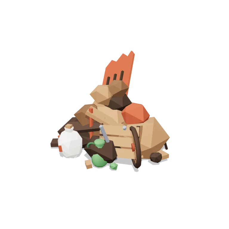 Junk piles — free 3D model