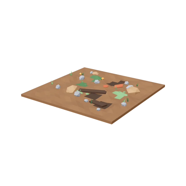 Mud ground tiles — free 3D model