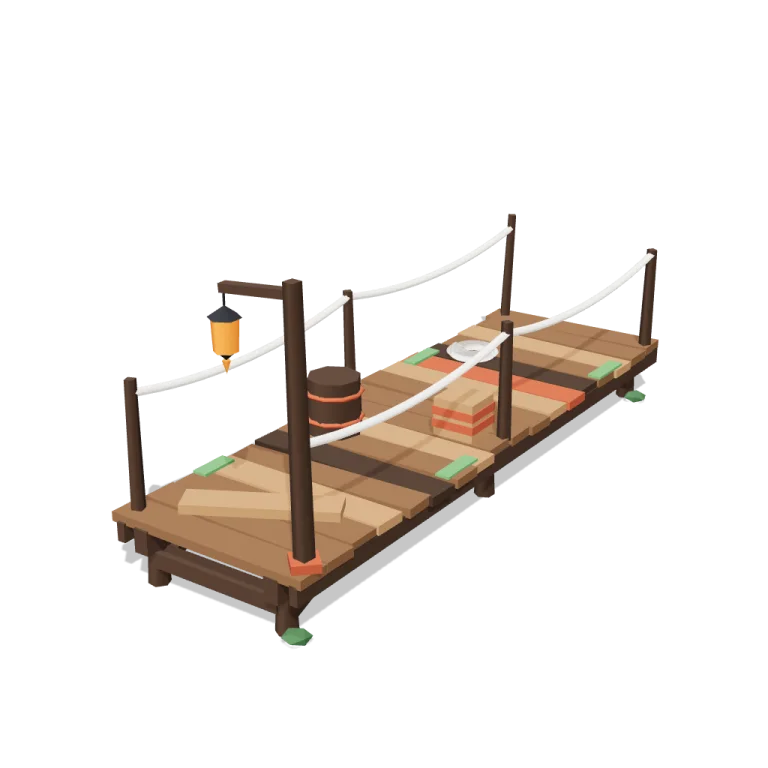 Plank walkways — free 3D model
