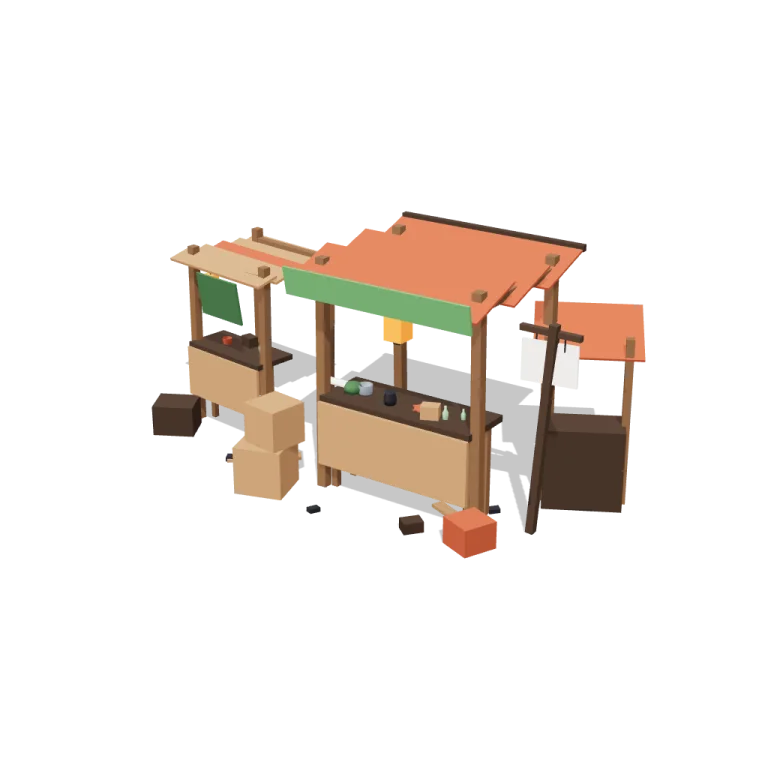 Scrap stalls — free 3D model