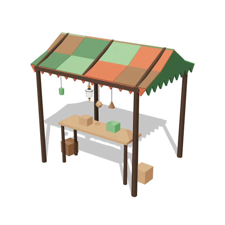Tent canopies — free 3D model