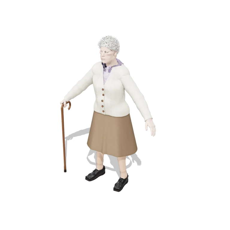 Grandmother — free 3D model