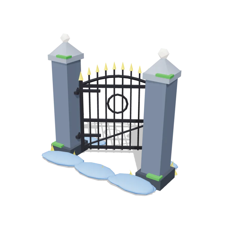 Creaking gate — free 3D model