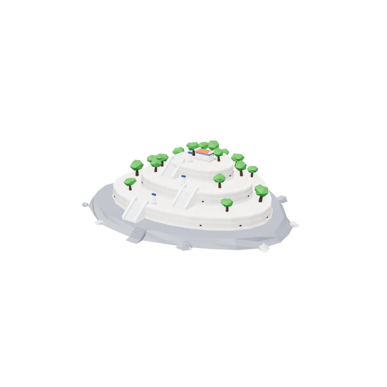 Hill terraces — free 3D model
