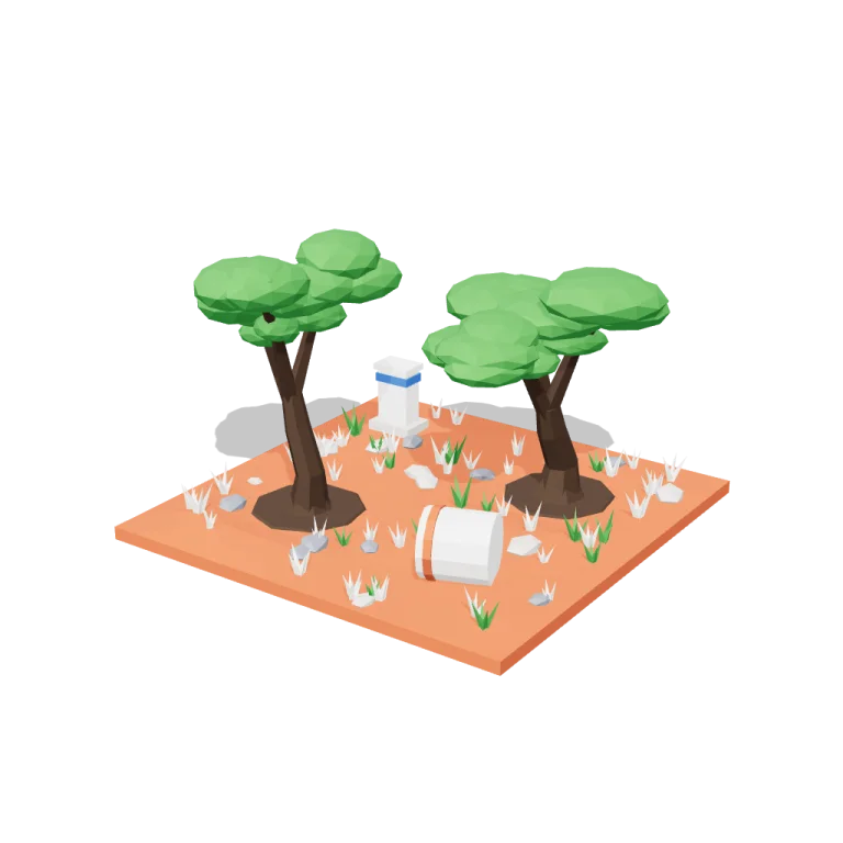 Olive grove tiles — free 3D model
