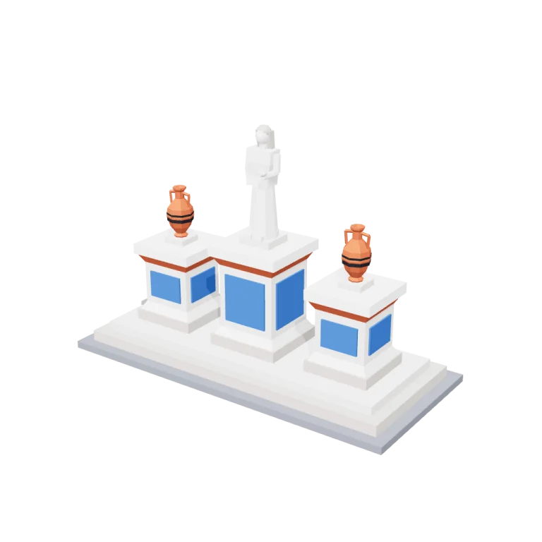 Statue plinths — free 3D model