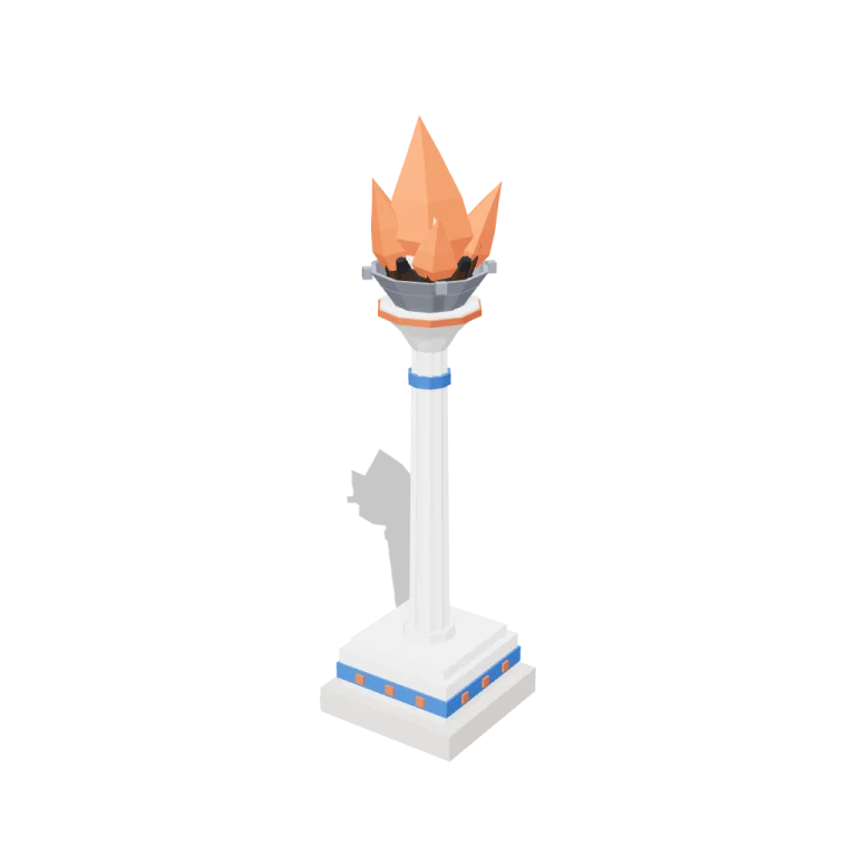 Torch flames — free 3D model