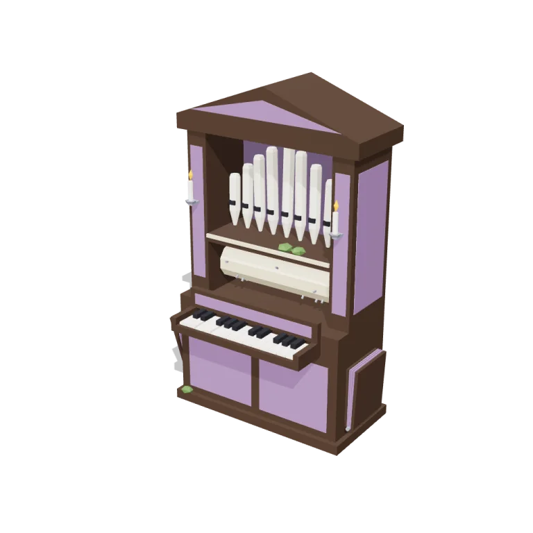 Self-playing organ — free 3D model