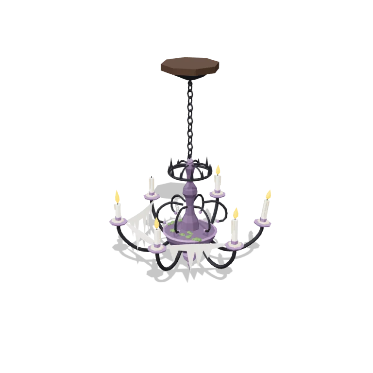 Swinging chandelier — free 3D model