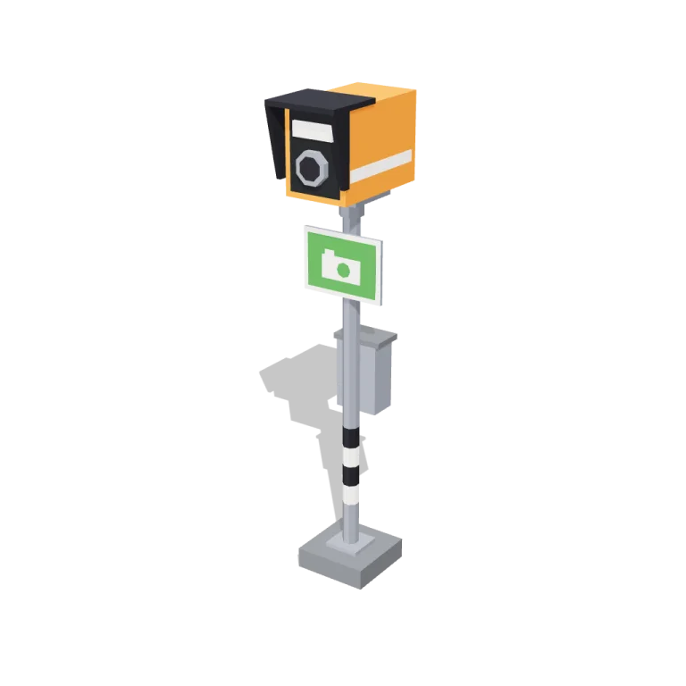 Speed cameras — free 3D model