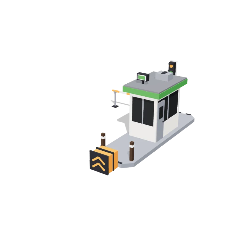 Toll booth — free 3D model