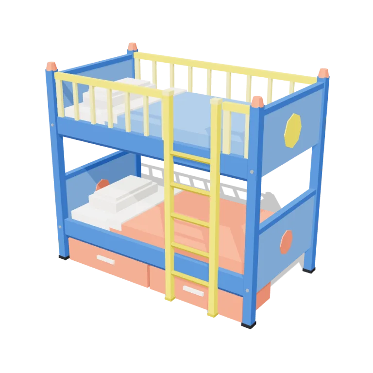Bunk bed — free 3D model