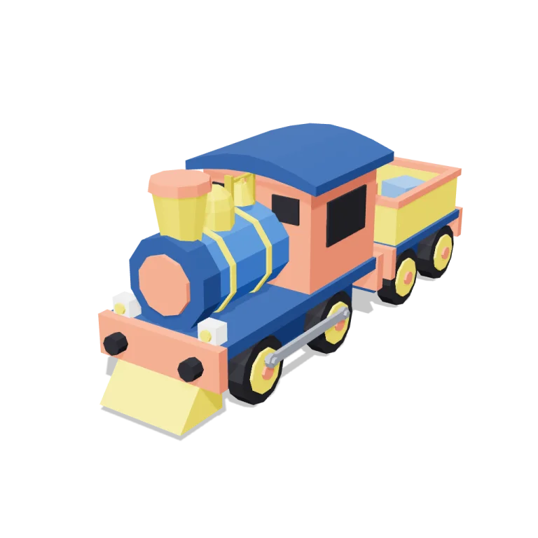 Toy train — free 3D model