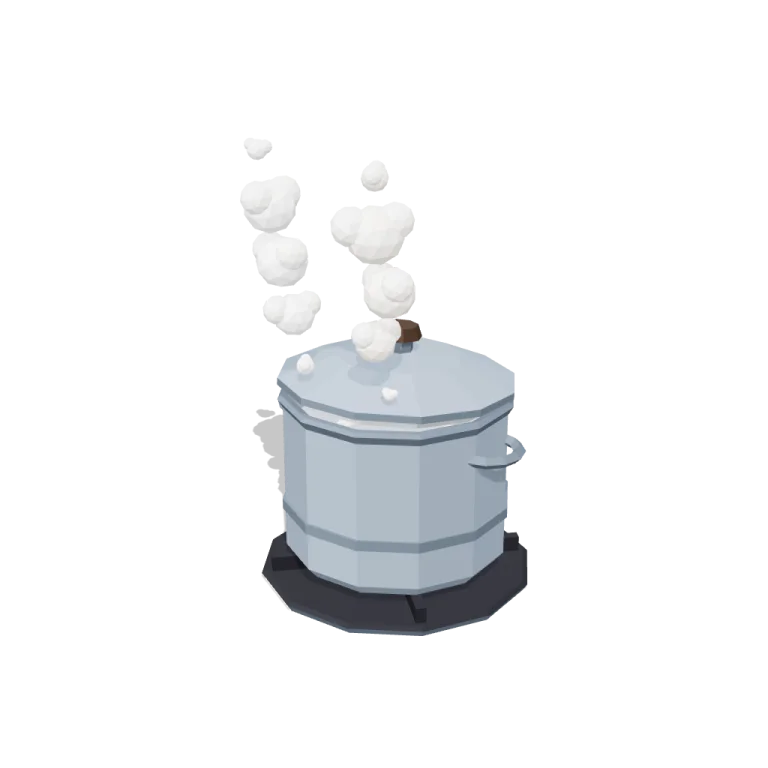 Boiling pot — free 3D model
