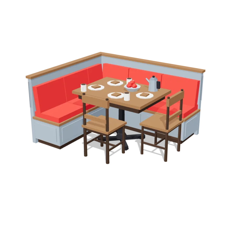 Breakfast nook — free 3D model