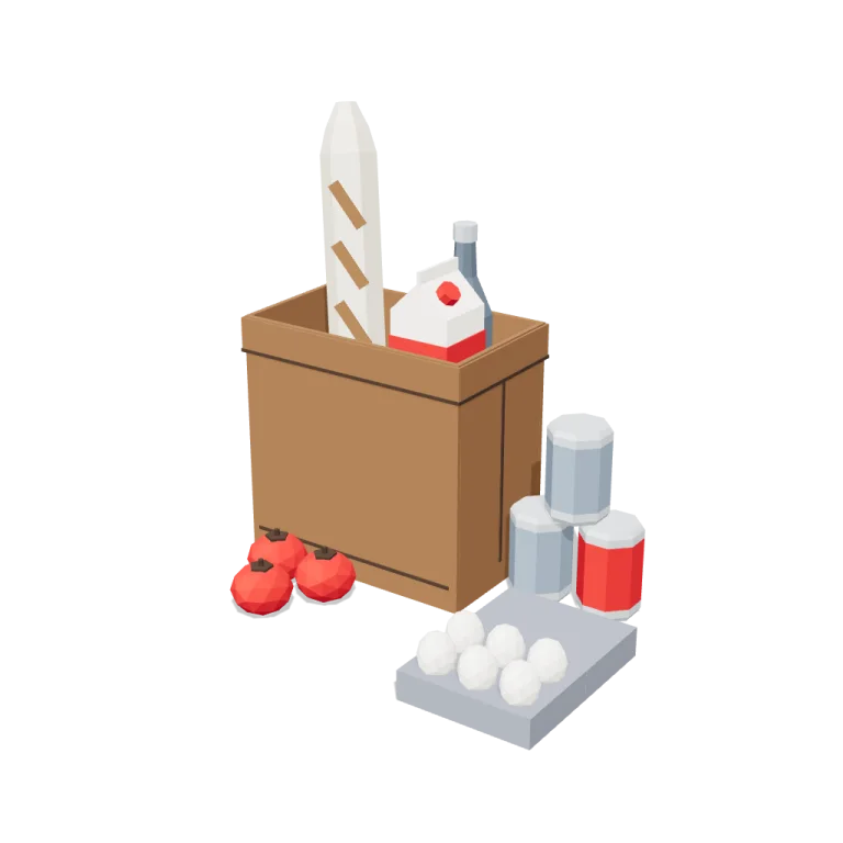 Groceries — free 3D model