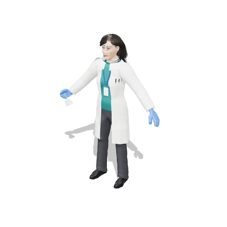 Lab Scientist — free 3D model