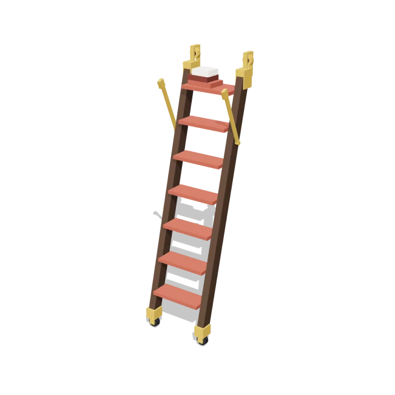 Rolling ladder — free 3D model